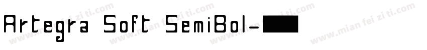 Artegra Soft SemiBol字体转换